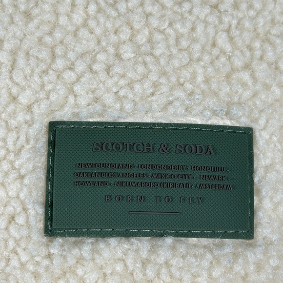 Men's XL Cream Scotch & Soda Sherpa Pullover Hoodie - Picture 3 of 16